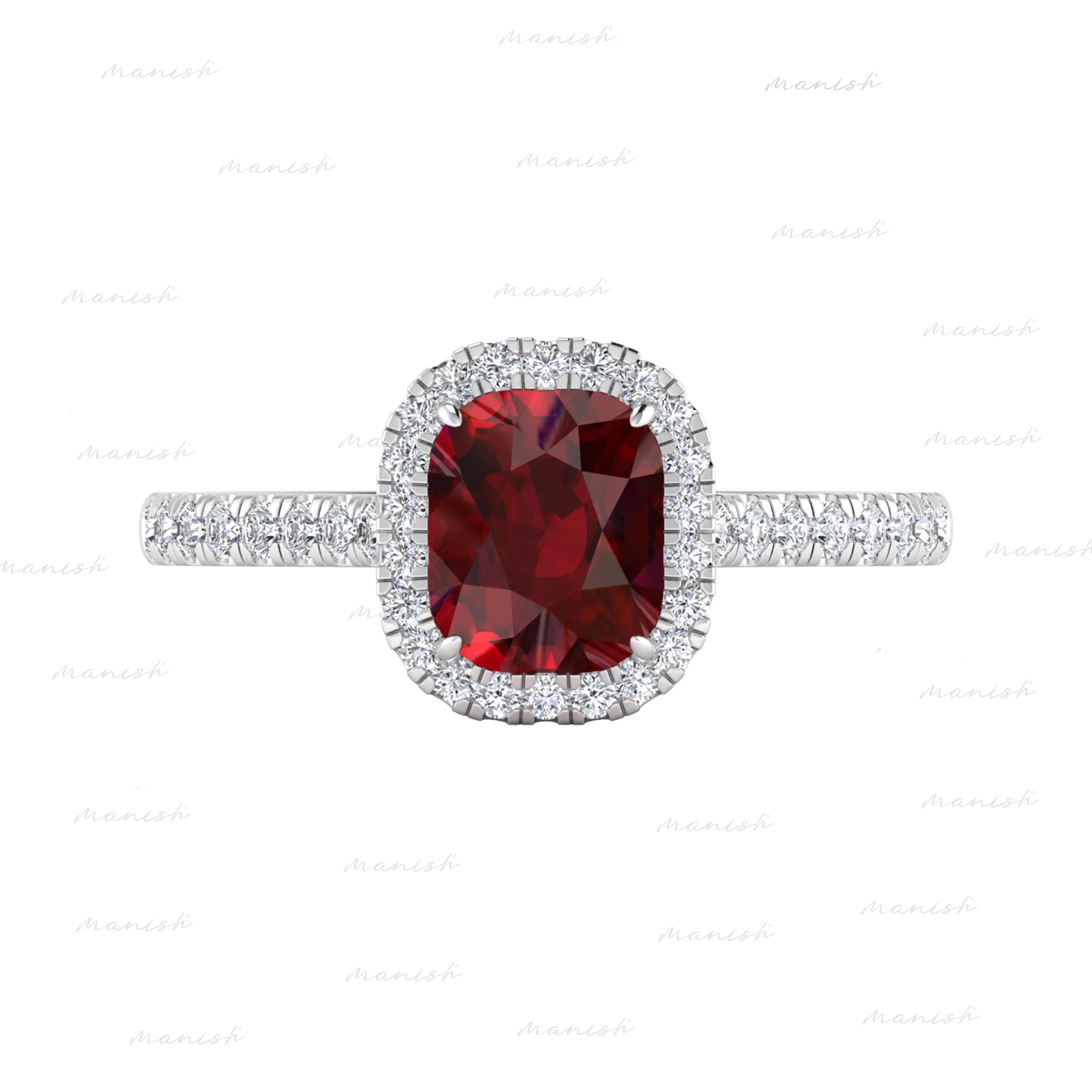 Eton Diamond and Ruby Ring